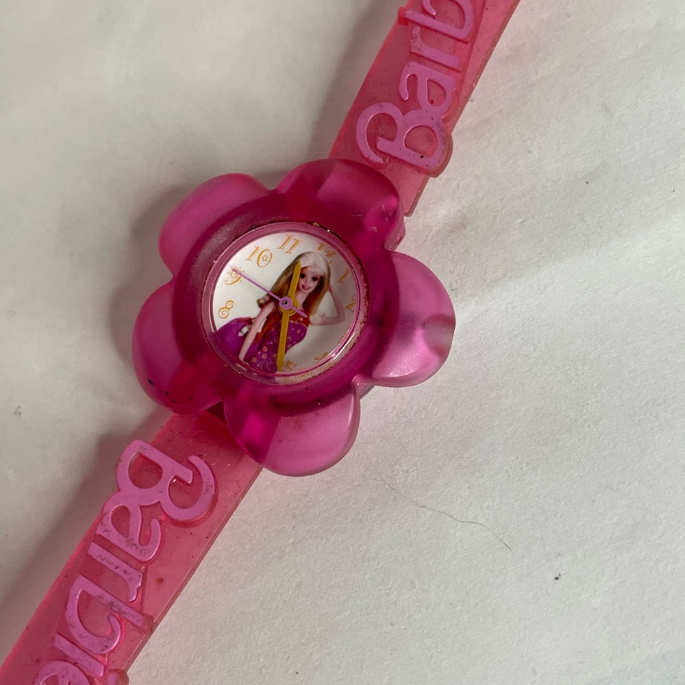 Timex Kids Barbie Pink Flower Analog Quartz Watch – Needs Battery